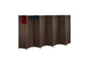 relaxdays Paravent Raumteiler 8-teilig Braun Holz Bild 2