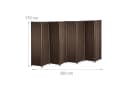 relaxdays Paravent Raumteiler 8-teilig Braun Holz Bild 4