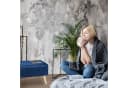relaxdays Sitzbank Samt mit Stauraum Hellgrau Eukalyptus Bild 5