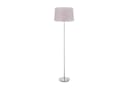 relaxdays Stehlampe mit Stoffschirm Lila Silber Chrom-Fuß Bild 2