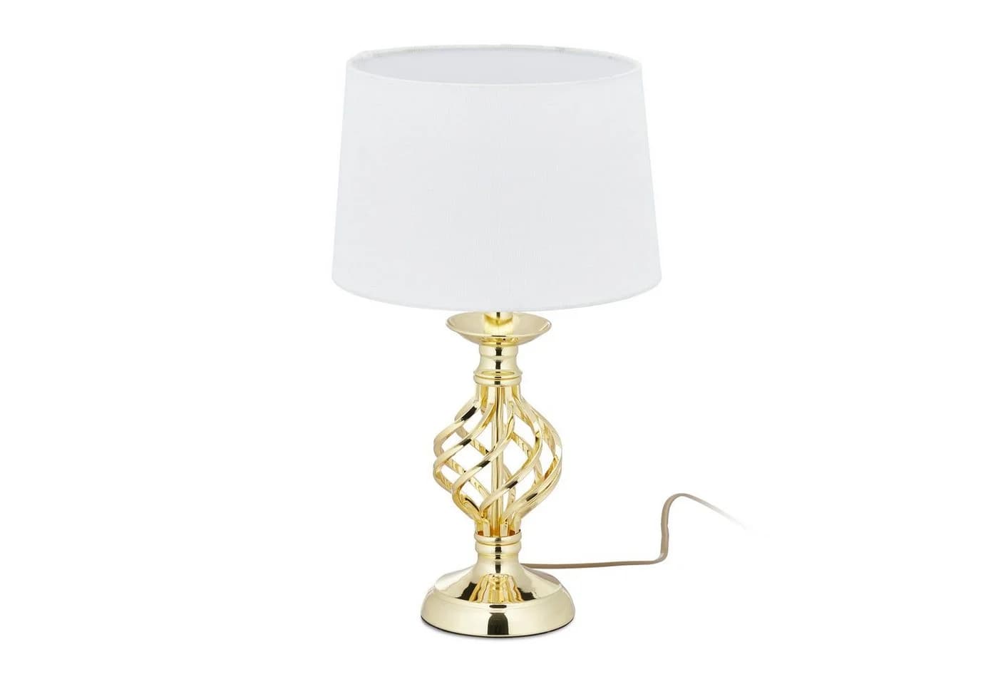 relaxdays Tischleuchte Modern Dimmbar Touch Gold Weiß - Bild 2