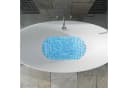 relaxdays Badematte Badewannenmatte Steinoptik bunt blau Bild 1