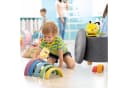 relaxdays Runder Sitzhocker mit Stauraum und gepolsterter Sitzfläche, braun Bild 3
