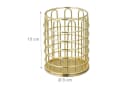 relaxdays Stiftehalter Metall rund Gold Organizer Bild 4