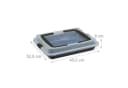 relaxdays Ofenschale Backblech mit Deckel 3in1 Schwarz Bild 4
