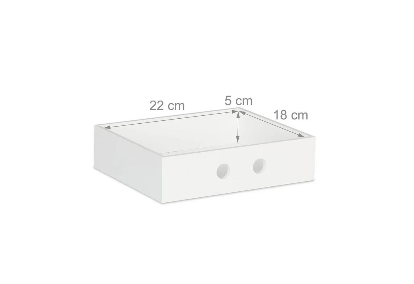 RELAXDAYS Schreibtischaufsatz Organizer 2 Schubladen Weiß - Bild 5