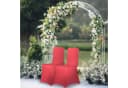 relaxdays Stuhlhusse 4er Set Dunkelrot Elastisch Bild 1