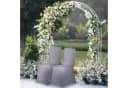 relaxdays Stuhlhusse 4er Set Anthrazit - Elastischer Stuhlüberzug Bild 1