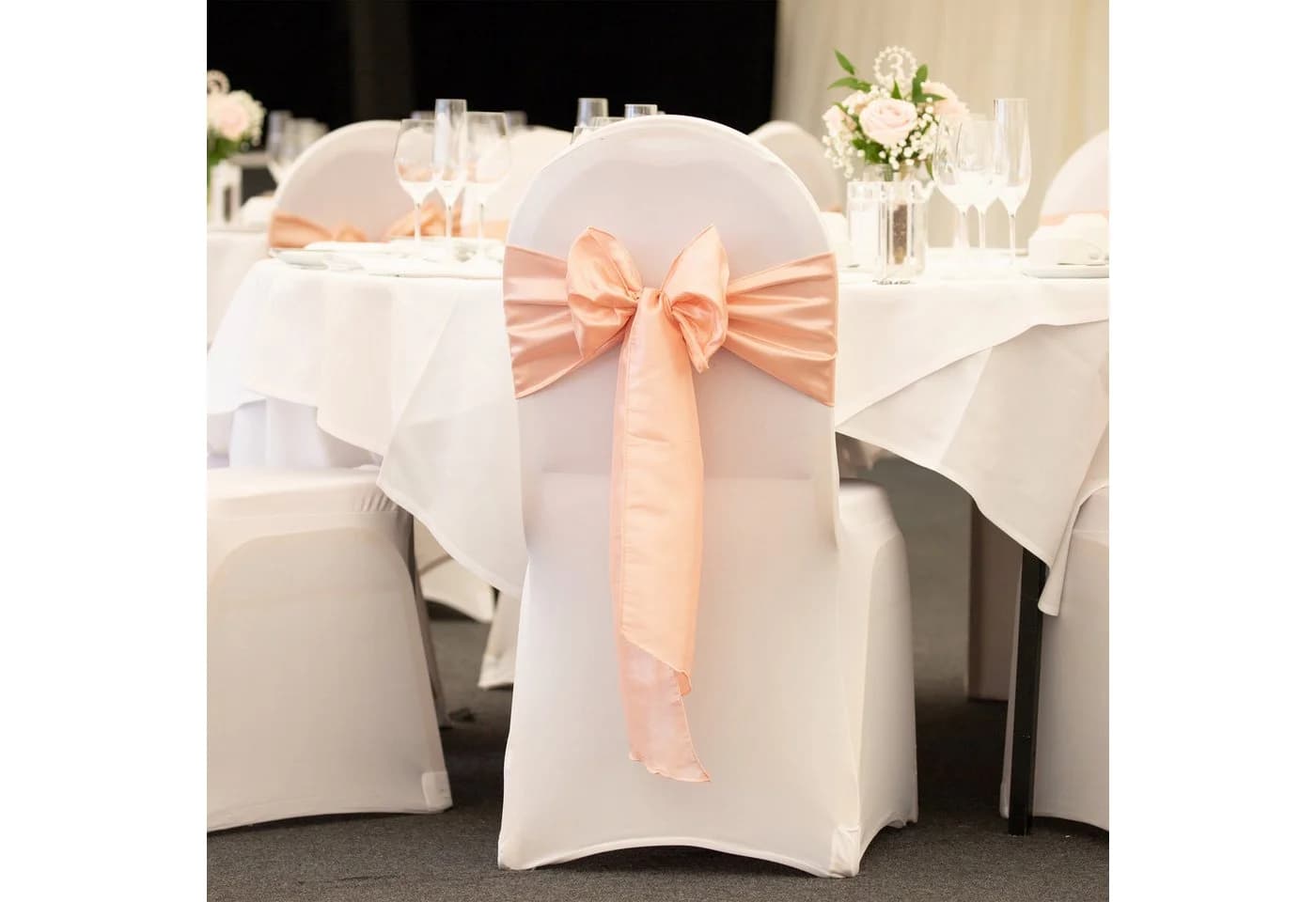 RELAXDAYS Stuhlhussen Set Schwarz: Elastische Überzüge für Partys & Hochzeiten - Bild 5