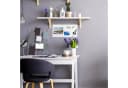 relaxdays Glas-Magnetboard Weiß Modernes Design Bild 1