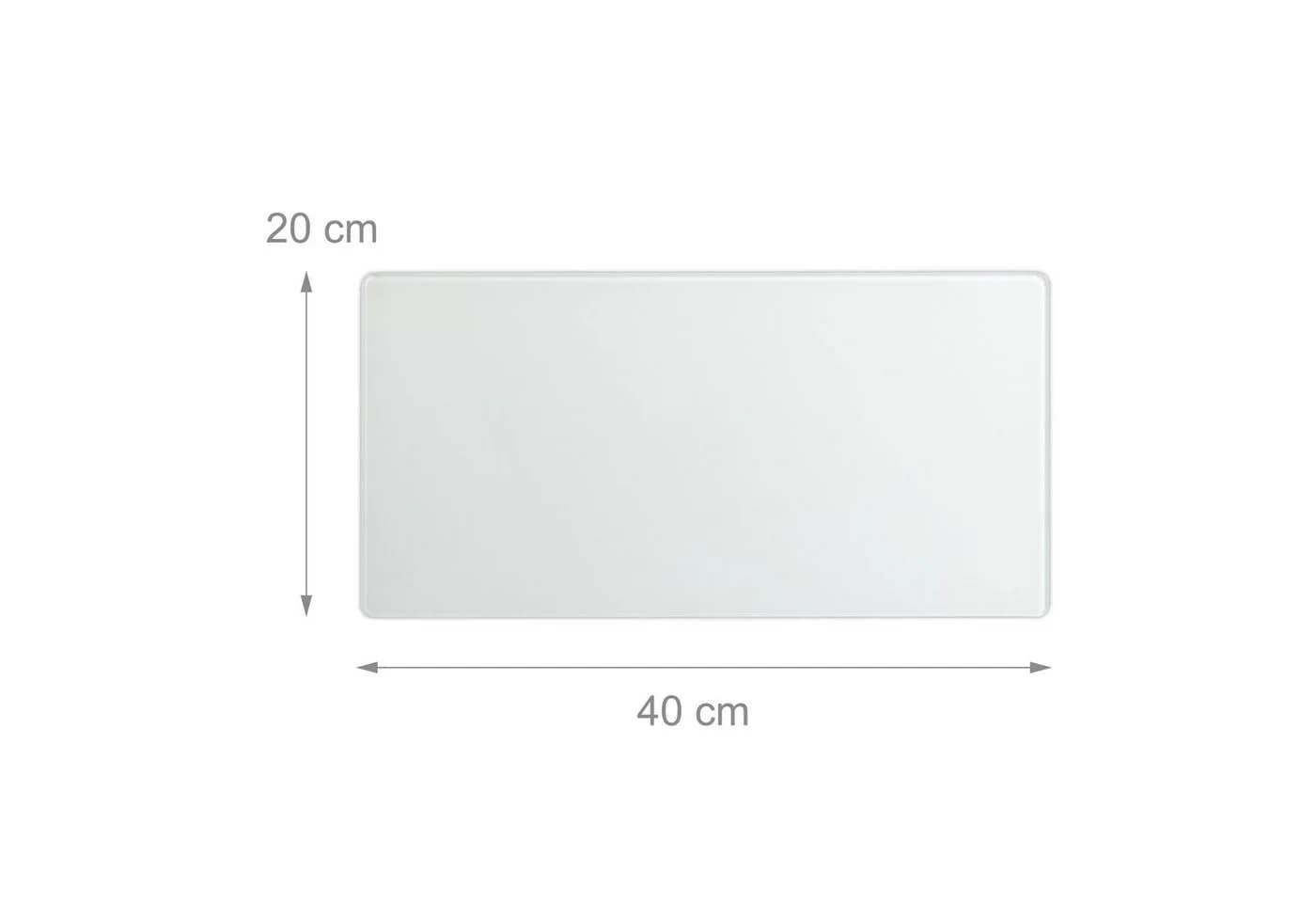 relaxdays Glas-Magnetboard Weiß Modernes Design - Bild 4
