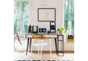 relaxdays Magnettafel Schwarz Glas mit Magnet und Marker Bild 1