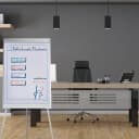 Relaxdays Flipchart Papier 50 Blatt Kariert Weiß Bild 1