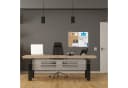 relaxdays Magnettafel Kombitafel Pinnwand & Magnettafel silber/weiß Bild 1