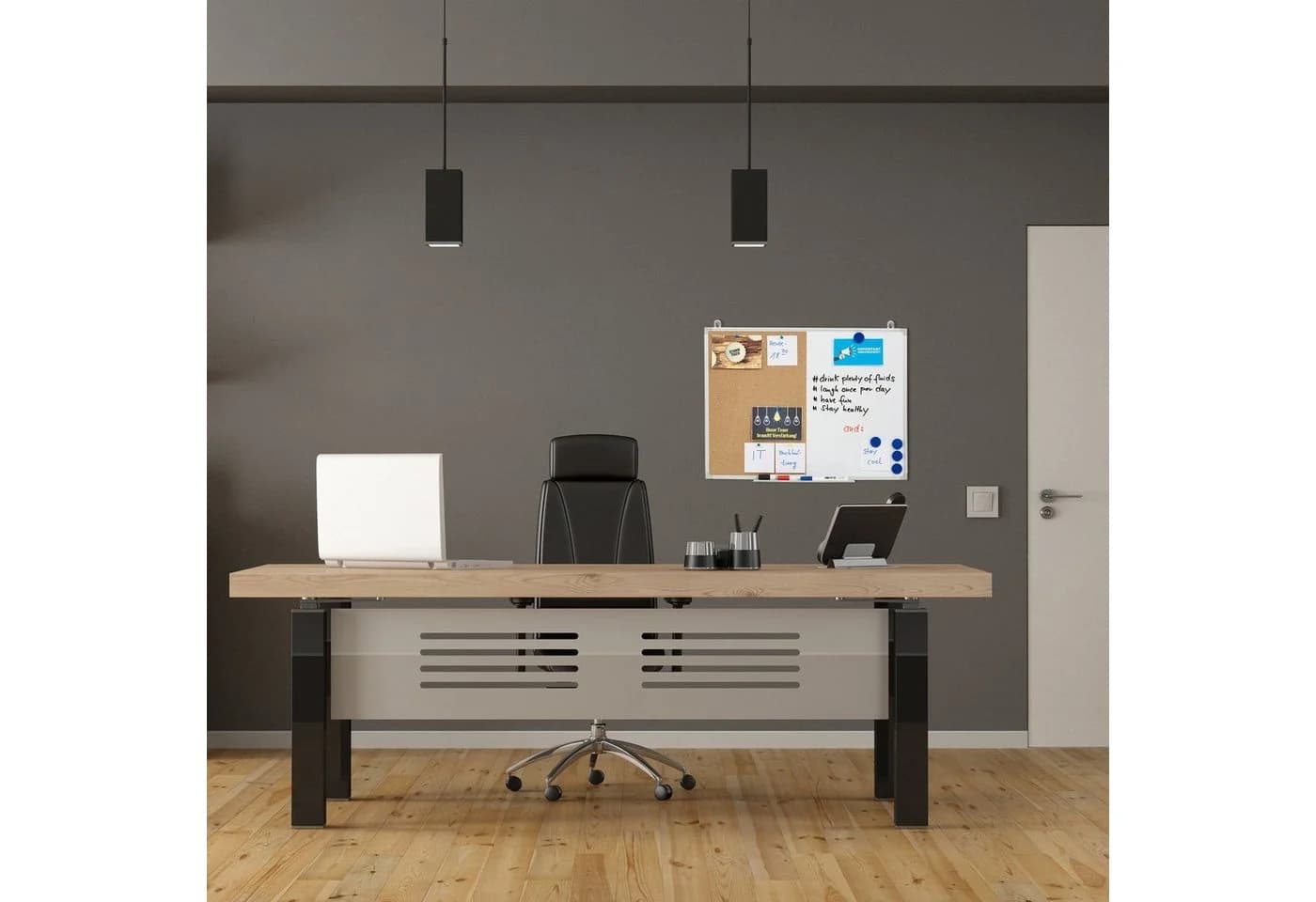 relaxdays Magnettafel Kombitafel Pinnwand & Magnettafel silber/weiß