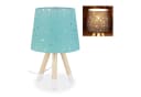 relaxdays Nachttischlampe Kinderzimmer Sterne Mint Bild 2