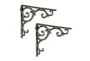 Relaxdays Wandregalhalter 2er Set antik Bronze Bild 2