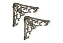 relaxdays Regalhalter 2er Set Gusseisen Antik Bronze Bild 2