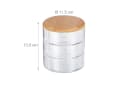relaxdays Make-Up Organizer mit 3 Fächern transparent Bild 4
