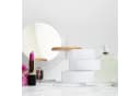 relaxdays Make-Up Organizer mit 3 Fächern transparent Bild 5