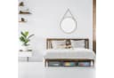 relaxdays Unterbettkommode Aufbewahrungstasche 3er Set Grau Bild 5
