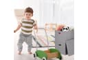 relaxdays Aufbewahrungsbox quadratisch 2er Set grau mit Deckel Bild 3