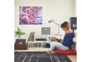 relaxdays Aufbewahrungsbox quadratisch 2er Set grau mit Deckel Bild 5