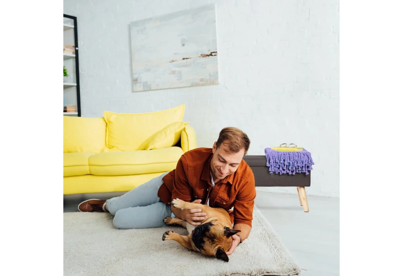 Relaxdays Sitzbank mit Stauraum Hellgrau Leinen-Optik - Bild 3