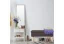 Relaxdays Sitzbank mit Stauraum Hellgrau Leinen-Optik Bild 5