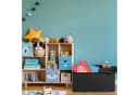relaxdays Sitzbank Kunstleder Schwarz mit Stauraum Bild 3