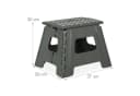 relaxdays Klapphocker faltbar L Grau PP-Kunststoff Bild 4