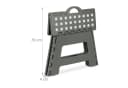 relaxdays Sitzhocker Klapphocker faltbar M Hellgrau Bild 5