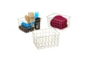 relaxdays Allzweckkorb Drahtkorb 3er Set Gold Metall Bild 2
