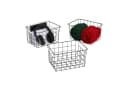 relaxdays Drahtkorb 3er Set Schwarz Metall Aufbewahrungskorb Bild 2