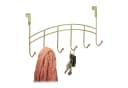 relaxdays Türgarderobe 6 Haken Gold zum Einhängen Bild 2