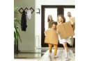 relaxdays Wandgarderobe Holz faltbar weiß 10 Haken Bild 5