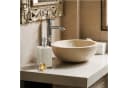 relaxdays Seifenspender eckig Sand mit Edelstahlpumpe Bild 1