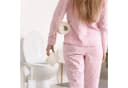 relaxdays Toilettenbürste mit Halter weiß Bambus Bild 3