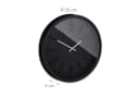 relaxdays Wanduhr mod (schwarz) - Minimalistisches Design mit Kontrast Bild 4