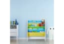 relaxdays Kinderregal mit 4 bunten Stofffächern Weiß Bild 1