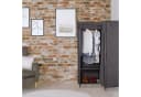 relaxdays Eckkleiderschrank Stoff weiß Faltschrank Bild 5