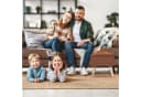 relaxdays Stauraumhocker Weiß Braun Holzbeine Gepolstert Bild 5