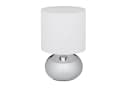 relaxdays Nachttischlampe Touch Silber Weiß E14 Bild 2
