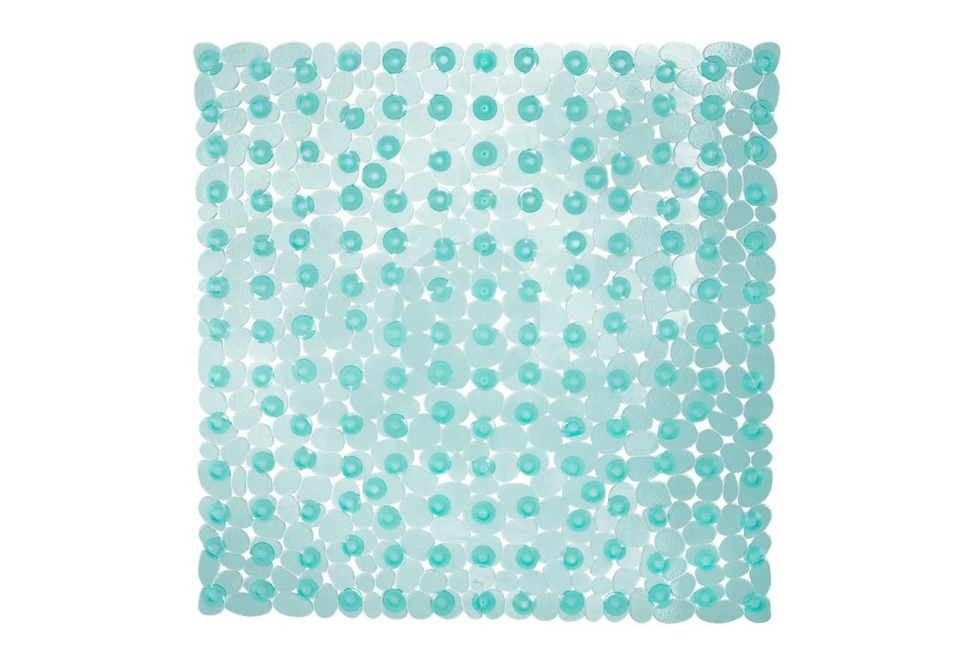 relaxdays Duschmatte Steinoptik quadratisch blau PVC - Bild 2