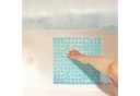 relaxdays Duschmatte Steinoptik quadratisch blau PVC Bild 3