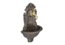 relaxdays Wandbrunnen antik Bronze Aluminiumguss Gartenwaschbecken Bild 2