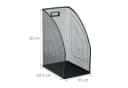 relaxdays Organizer Stehsammler Metall Schwarz Bild 4