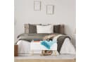 relaxdays Polsterbank mit Stauraum Schwarz Braun Leinen-Optik Bild 5