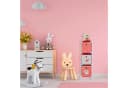 relaxdays Kinderregal Schwan mit Boxe, 3 Weiß-Rot Bild 1