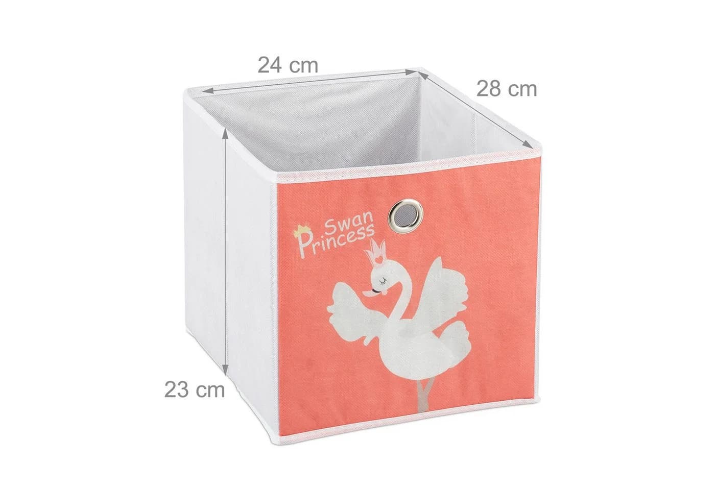relaxdays Kinderregal Schwan mit Boxe, 3 Weiß-Rot - Bild 5